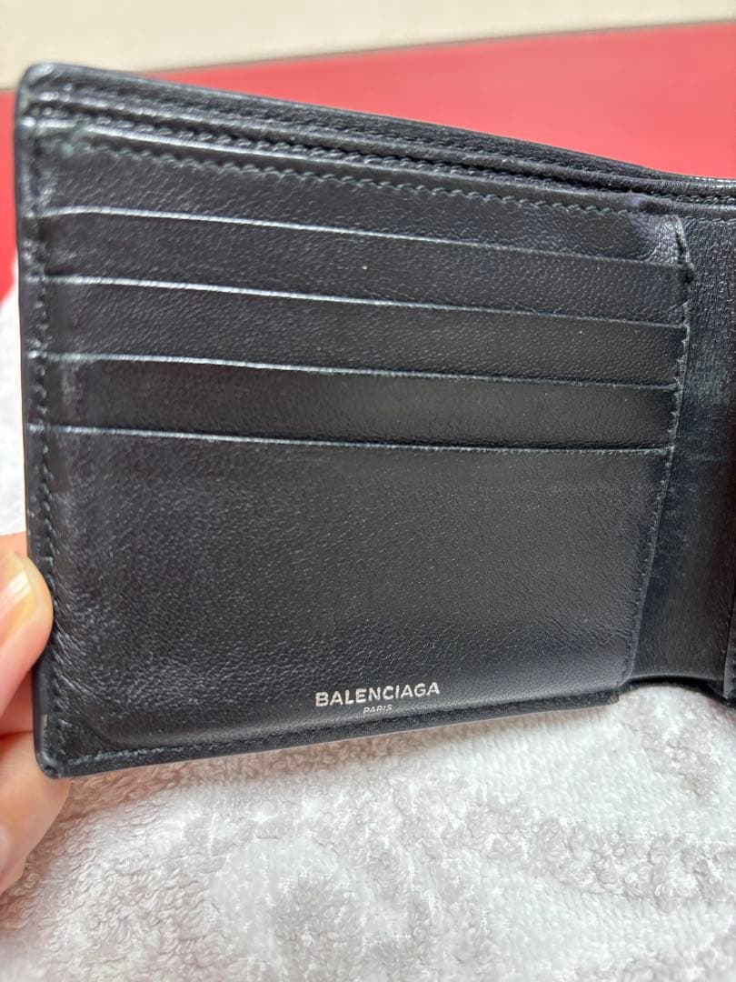 BALENCIAGA ブラック 二つ折り財布