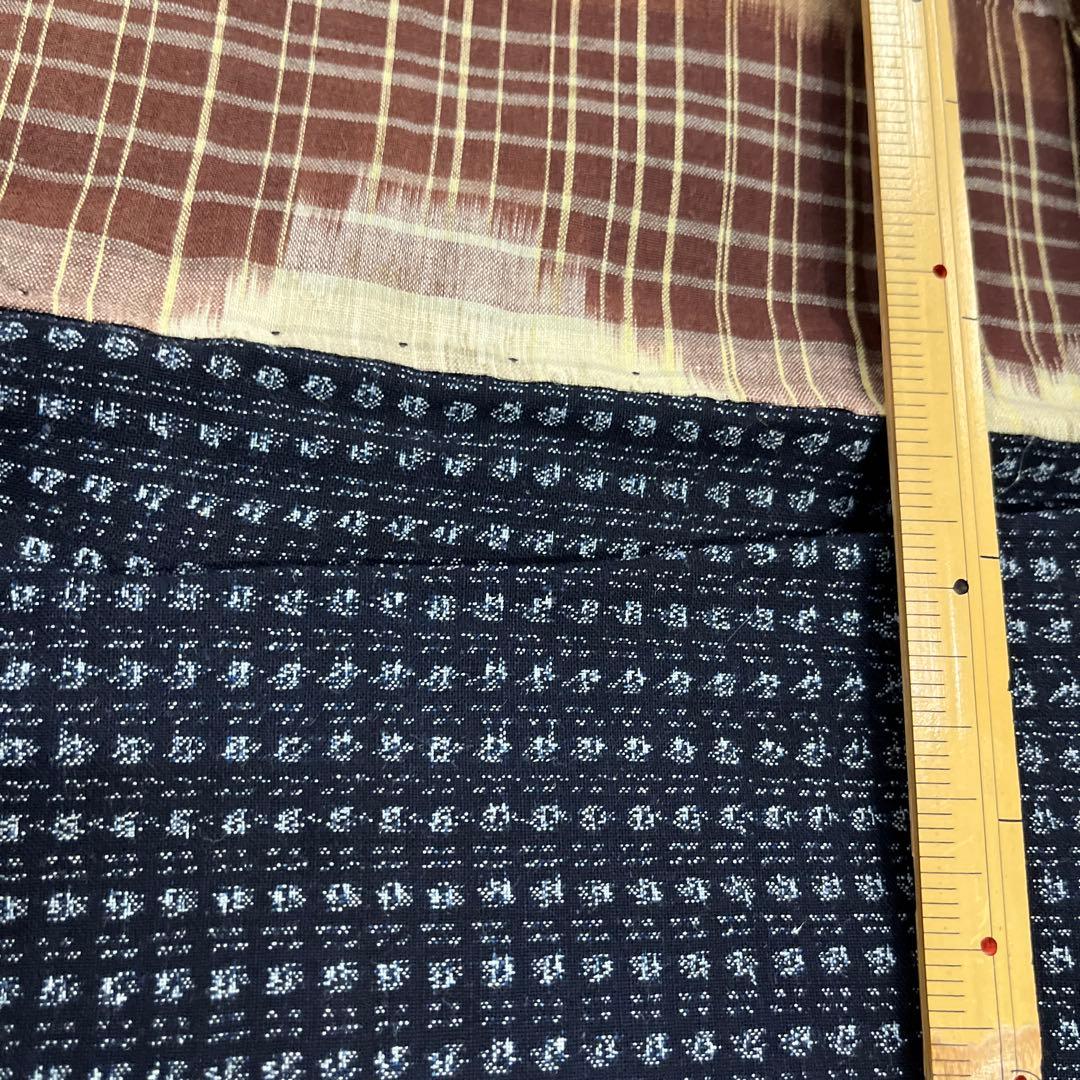 120 書生絣　羽織　着物　リメイク用