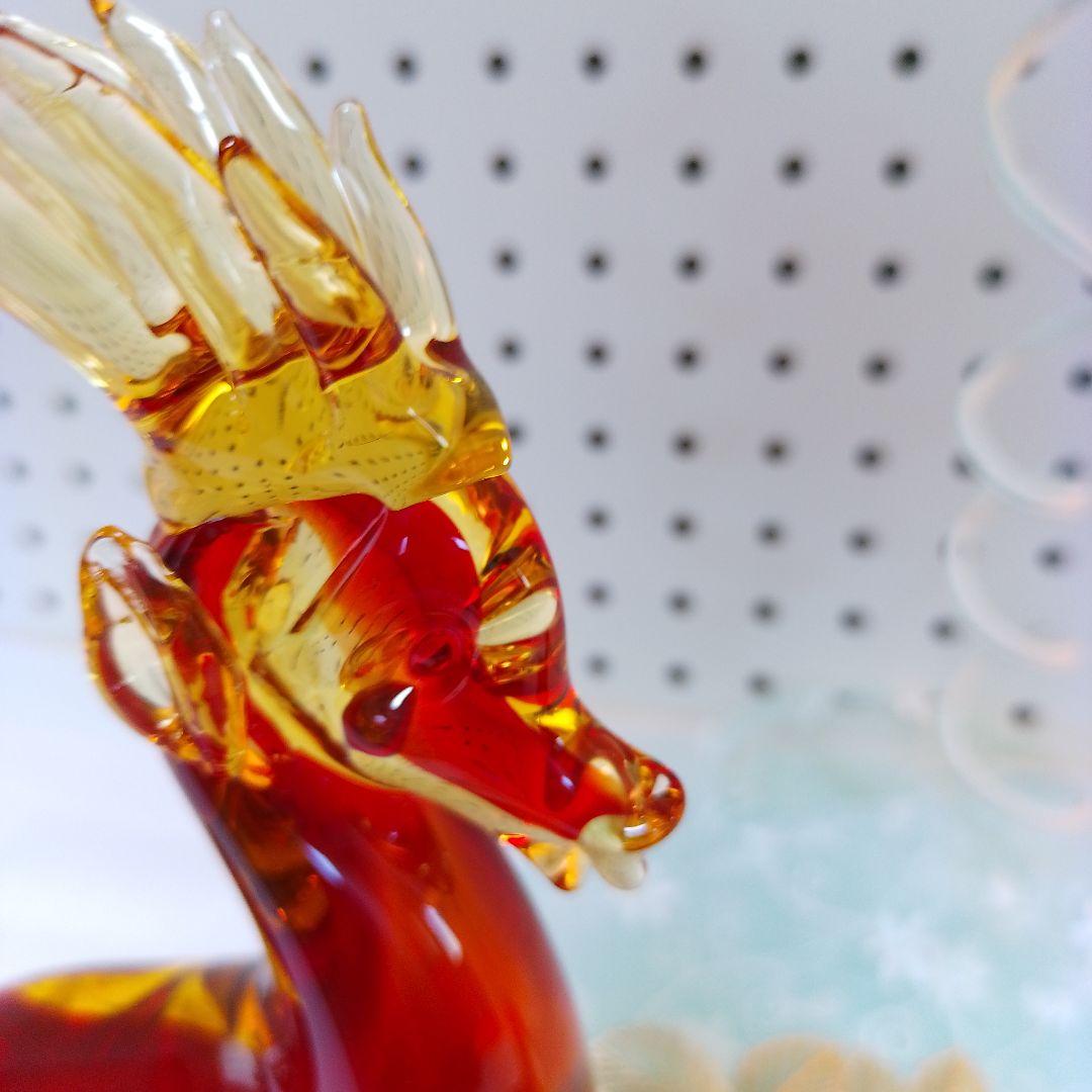 ムラーノベネチアンガラスお対 鹿の置物。