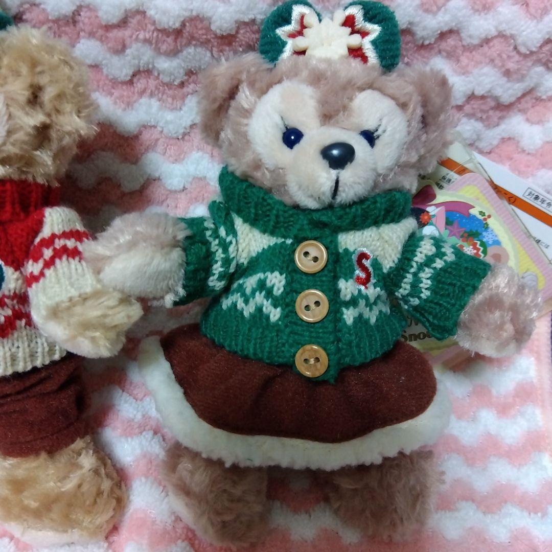 東京デズニーシー2015ダッフィーとシェリーメイ ぬいぐるみバッチタグ付き