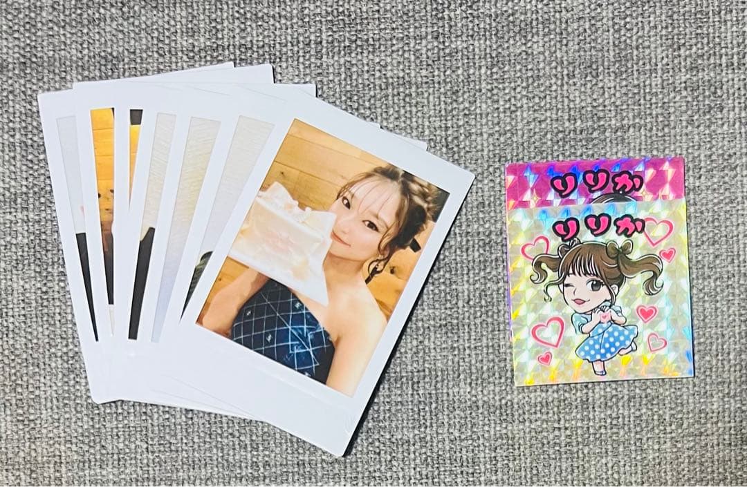 Ririka りりか インフルエンサー ブロマイド チェキ ステッカー サイン