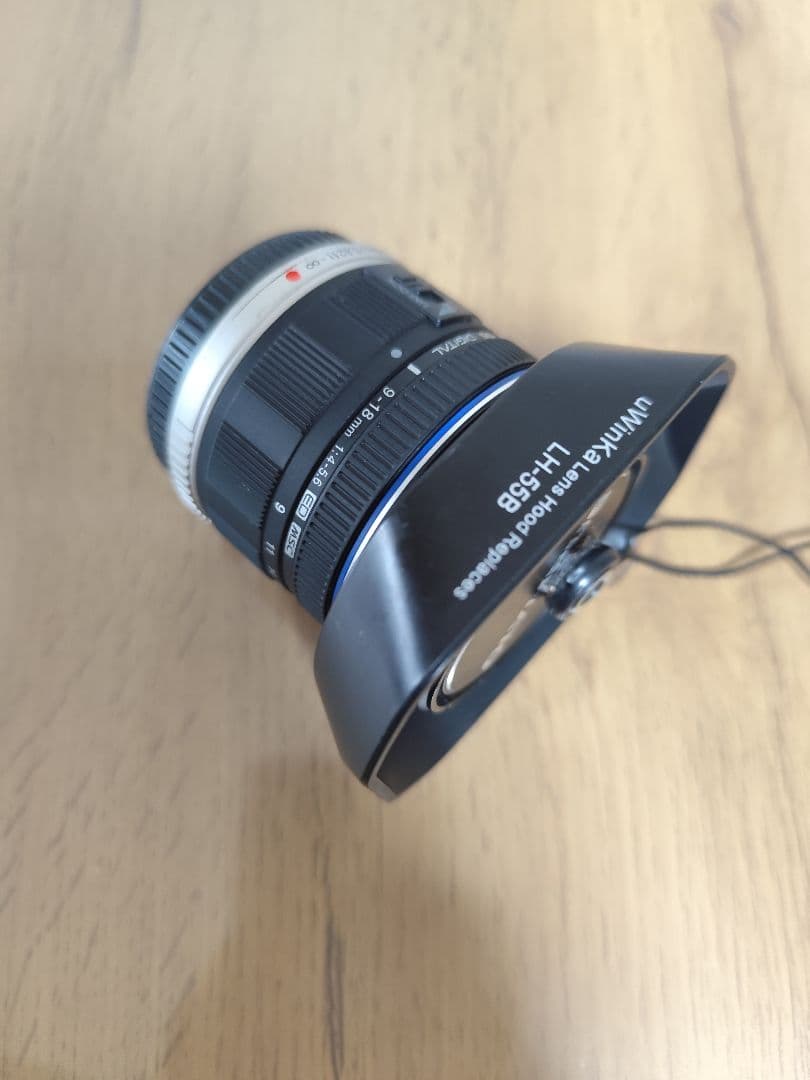 オリンパス広角レンズ+レンズフィルター+レンズフード