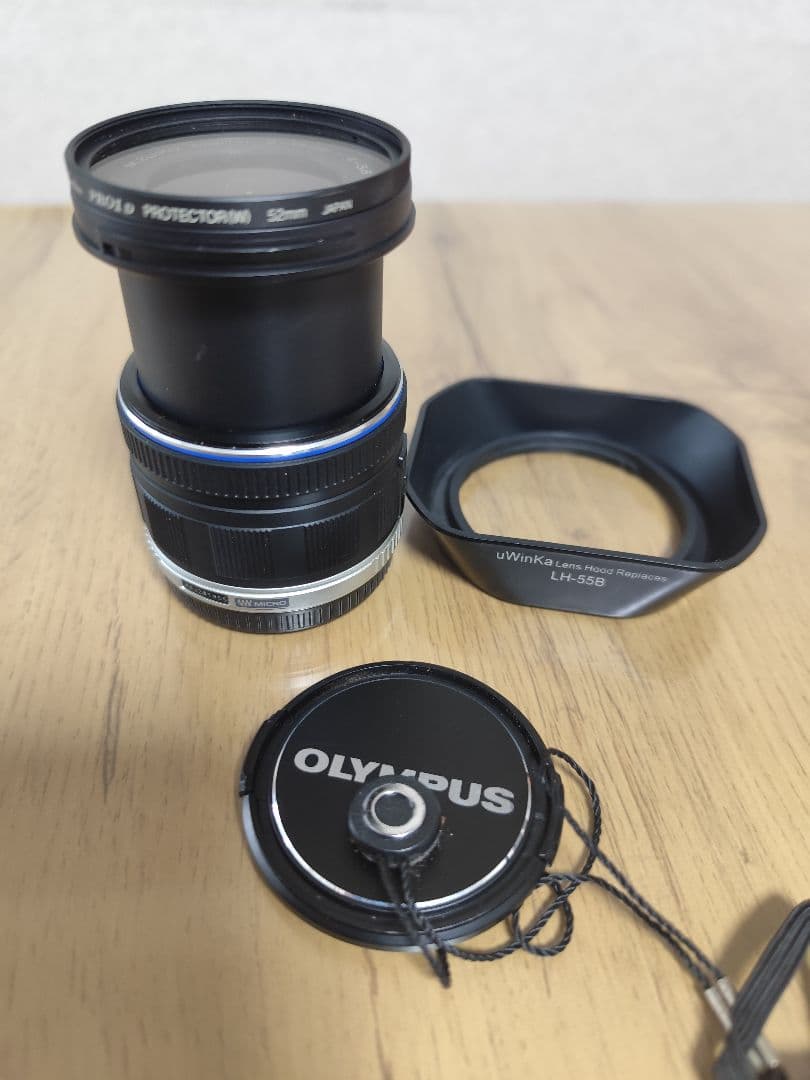 オリンパス広角レンズ+レンズフィルター+レンズフード