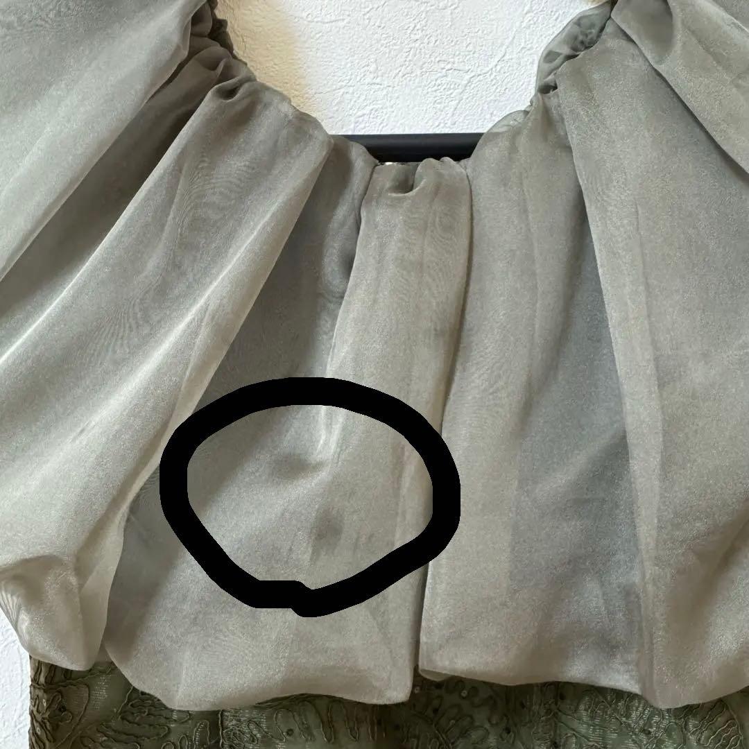 2WAYオフショルダーパフスリーブバリエマーメイドワンピースロングドレス