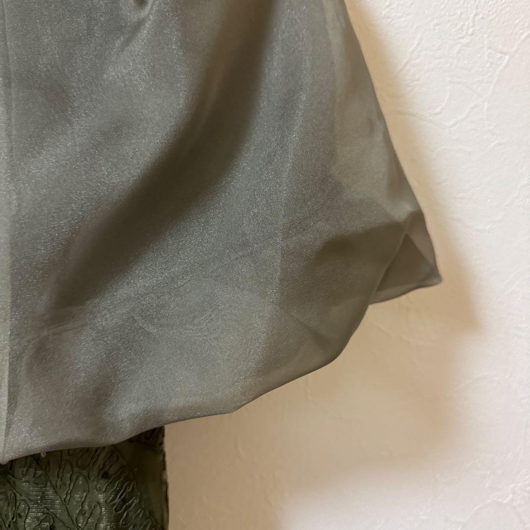 2WAYオフショルダーパフスリーブバリエマーメイドワンピースロングドレス