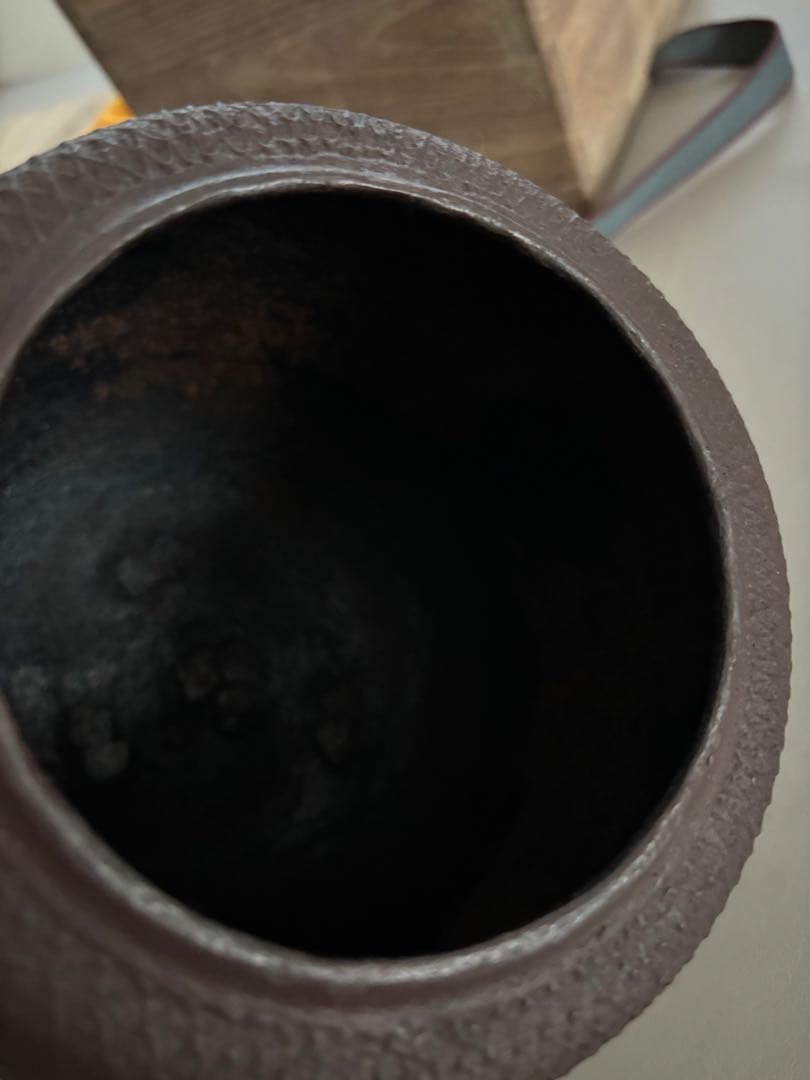 畠春斎氏 茶道具 茶釜 編地文 尻張釜