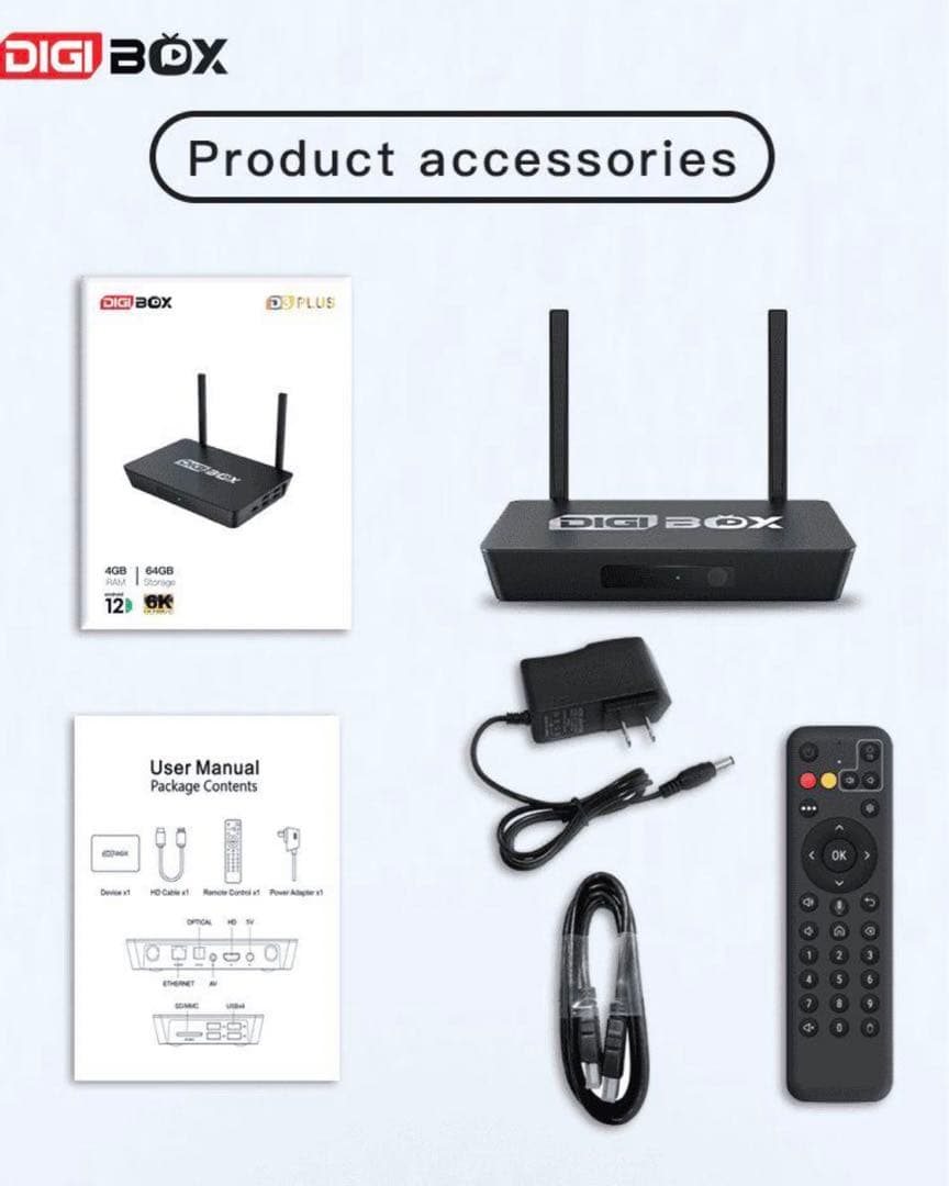 【新品】Digibox D3 Plusアメリカのスポーツや世界中の映画を楽しめる