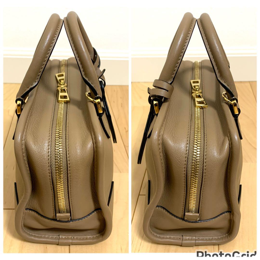 極美品　ロエベ アマソナ23 ショルダーバッグ ハンドバッグ 2way ベージュ