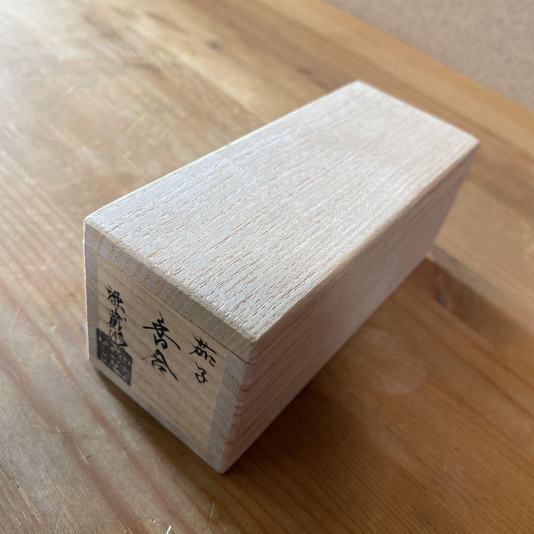 [茶道具] 三宅謙蔵　山中塗　茄子香合　(共箱) ○