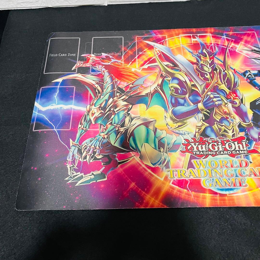 No.04【遊戯王プレイマット】 カオスソルジャー　混沌の黒魔術師　混沌帝龍