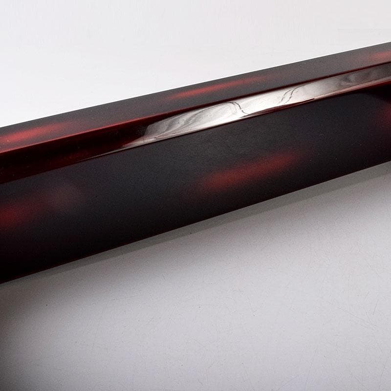 茶道具　塗師　岡本陽斎造　根来塗　炉縁　共箱　C　7873C