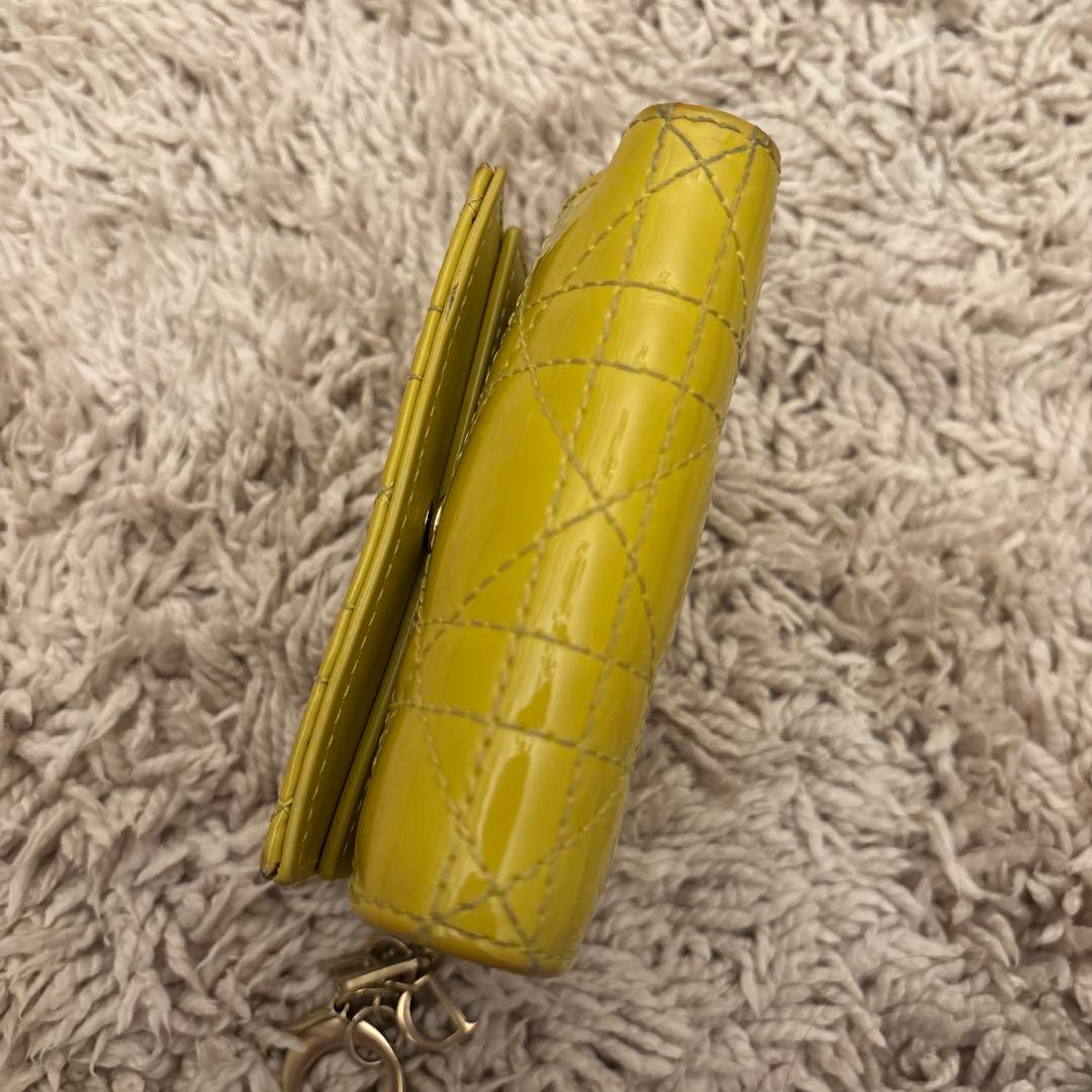 Dior ロータスウォレット　キルティング財布　三つ折り財布