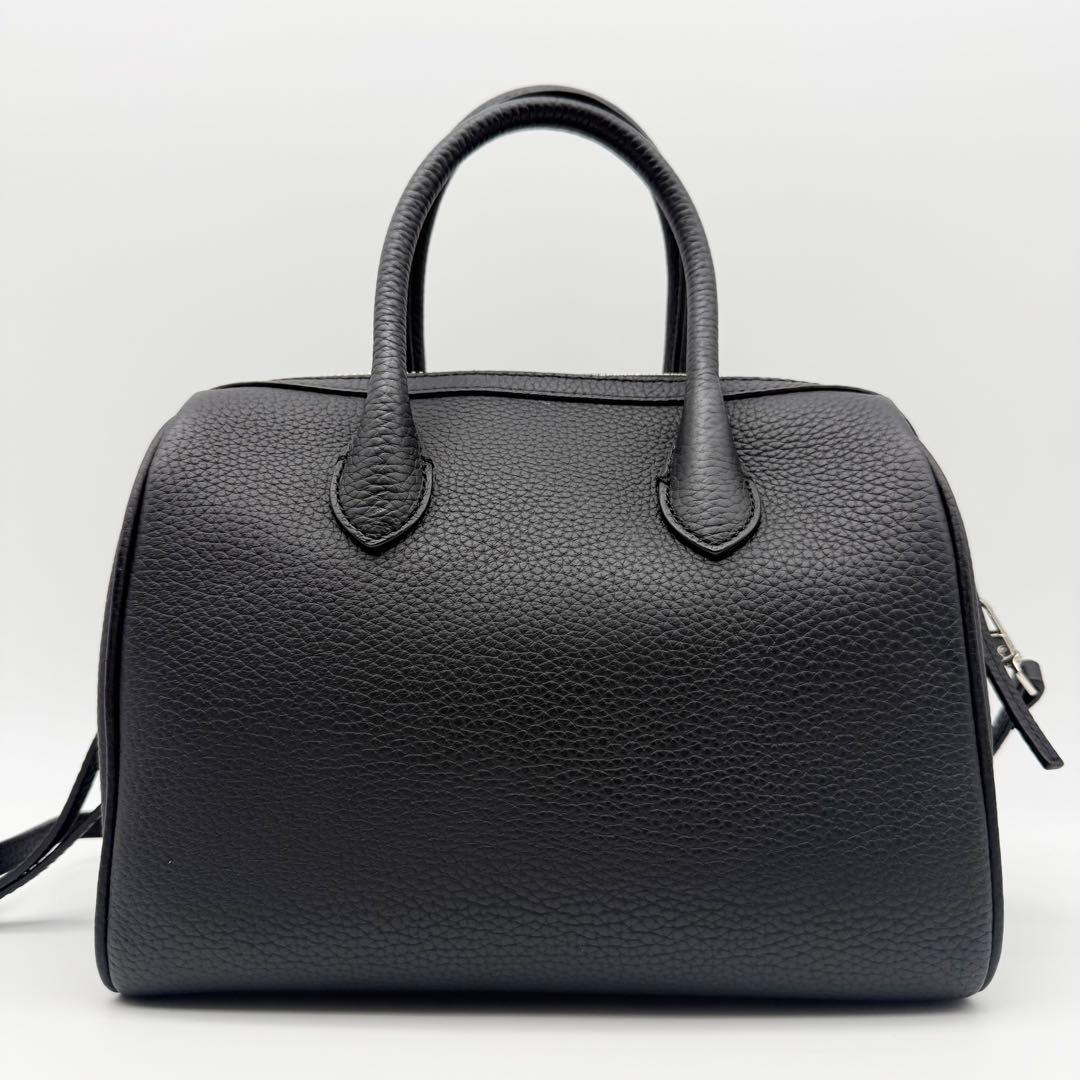 【未使用級】VASIC ヤンチェオンテンバール 2way ハンドバッグ 黒