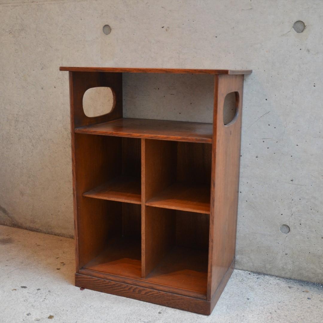 時代物　明治時代　木製　本箱　本棚　持ち手付　アンティーク　骨董品