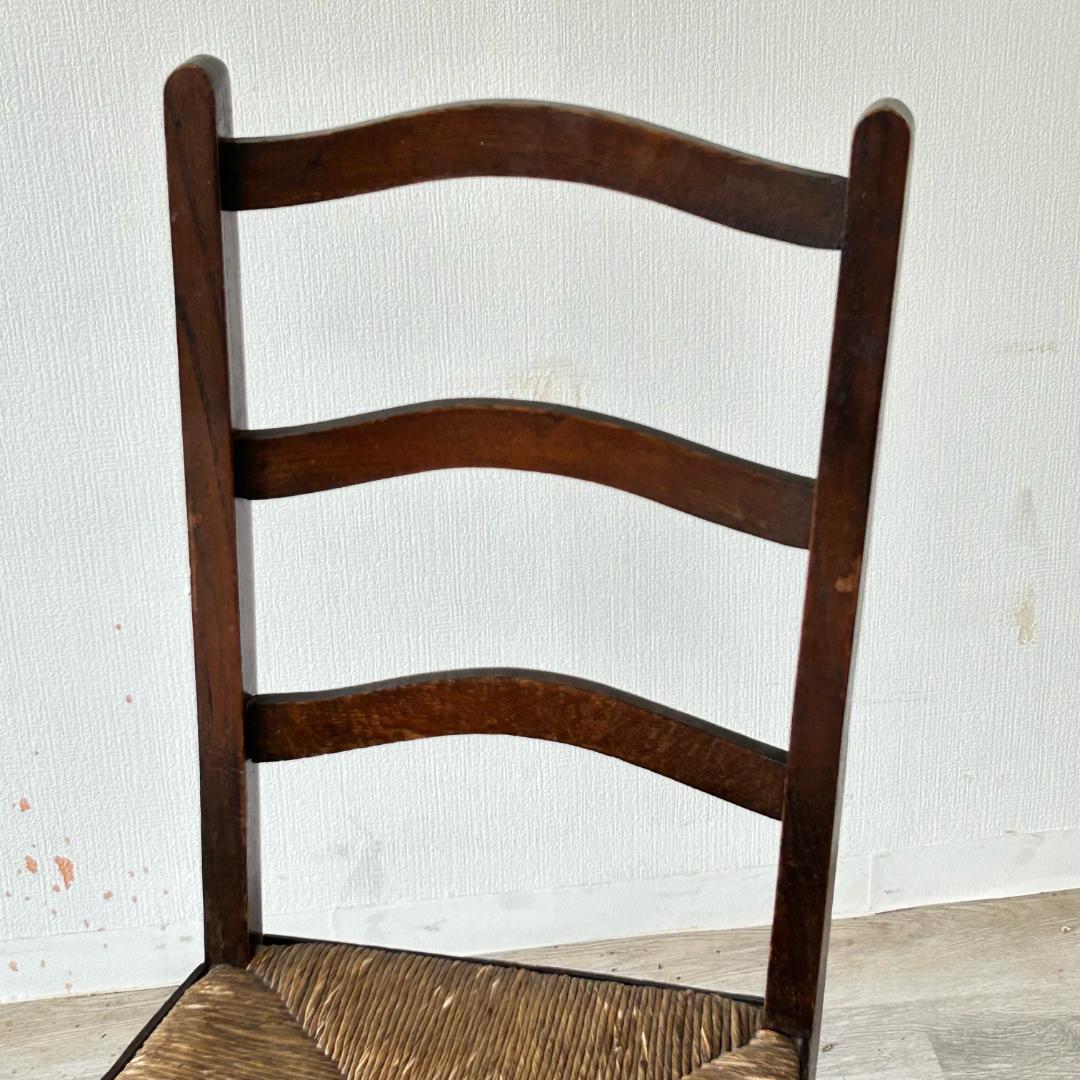 イギリス アンティーク 家具 藁編み チェア 1900年頃 椅子 588A