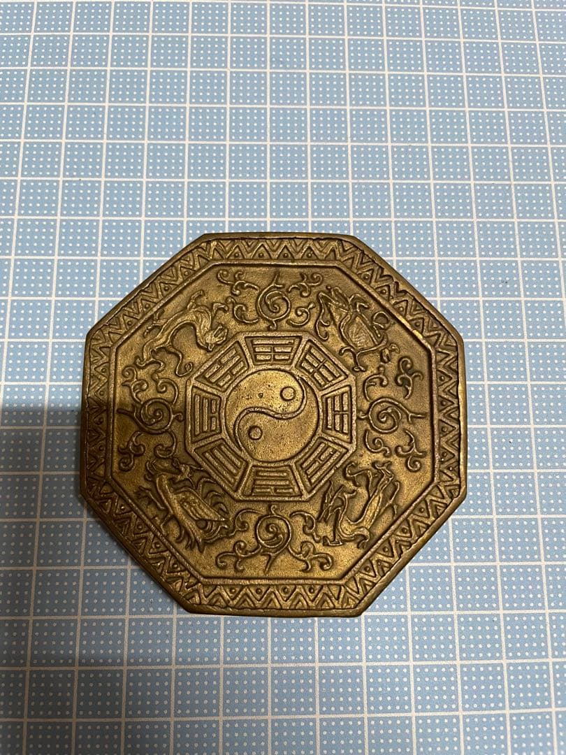 八卦太極四神盤【m1504 風水　青龍　朱雀　白虎　玄武　八卦太極　四神獣】