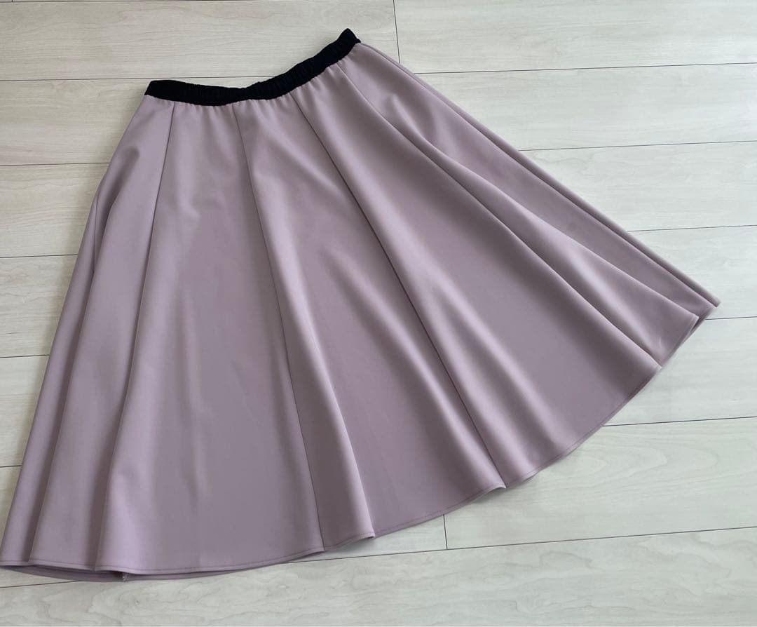 TO BE CHIC 今期もの　マットストレッチダンボールスカート　ピンク44