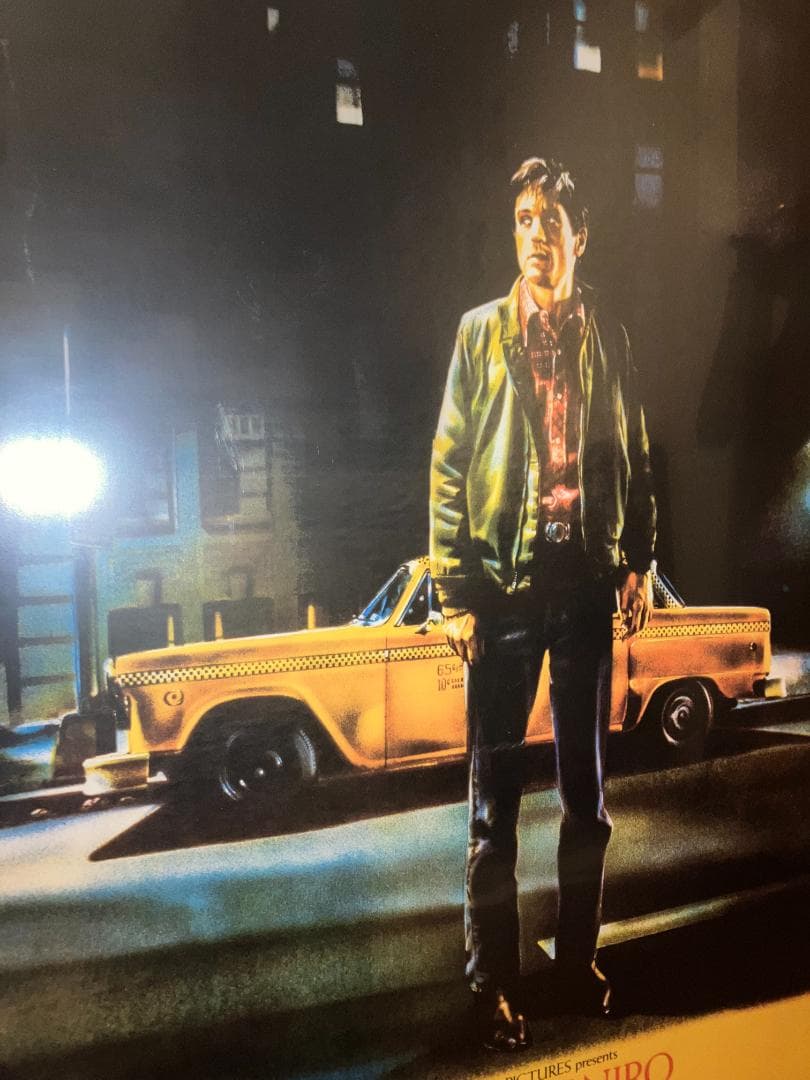 ★貴重！「タクシードライバー」「Taxi D」デニーロ ポスター 額付