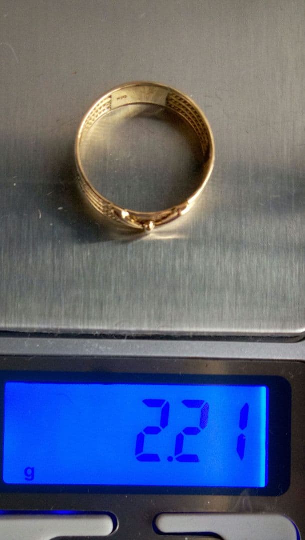 K18 デザインリング 12.5～ 13号 2.21g