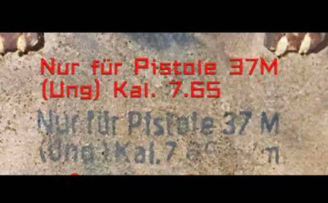 戦時ドイツ軍レザーホルスター（実物・1943年製・Waffenamt刻印）