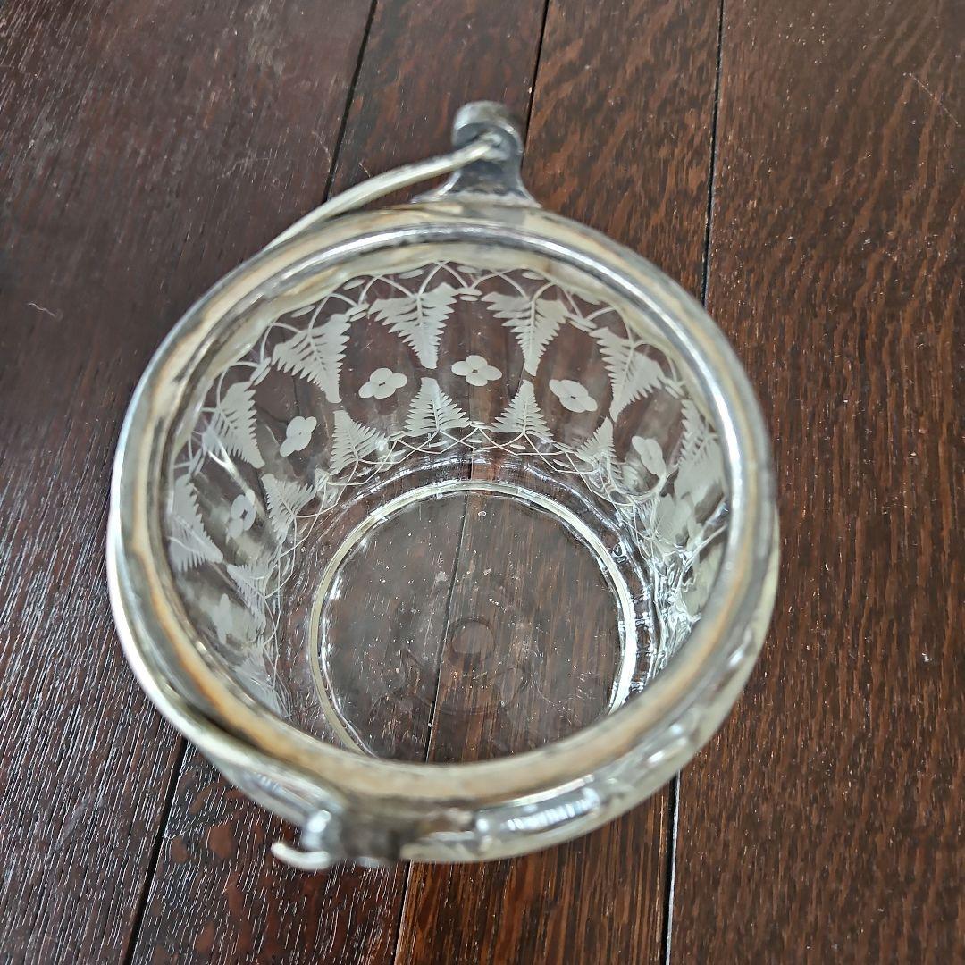 ワケ有り‥アンティークガラスビスケットジャー