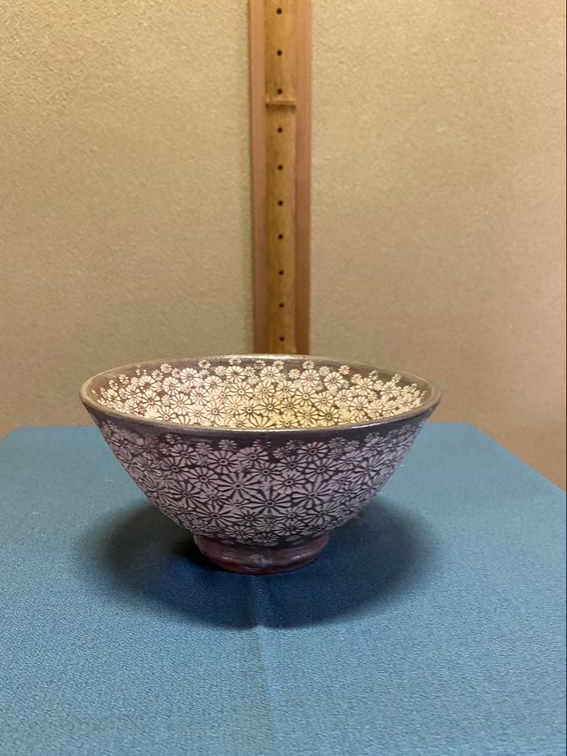 茶道具/高麗三島茶碗 柳昌坤 造 瑞昌窯 共箱