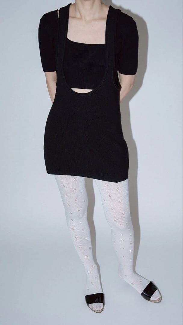 レッグウェア pan flower basque tights