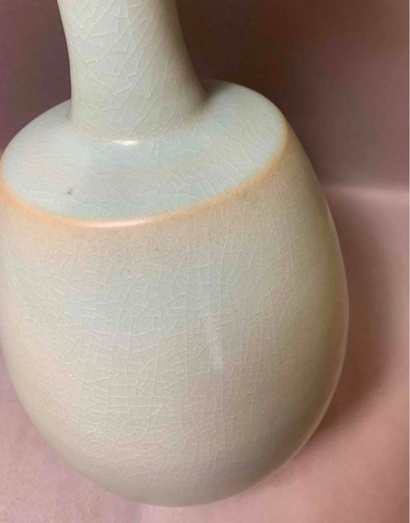 中国 輪花口肩衝瓶　u6230952