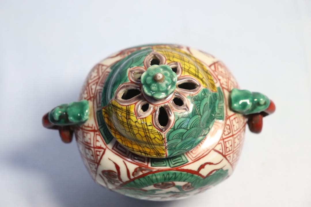 九谷焼　龍紋香炉　吉田屋　訳あり　送料込み1113