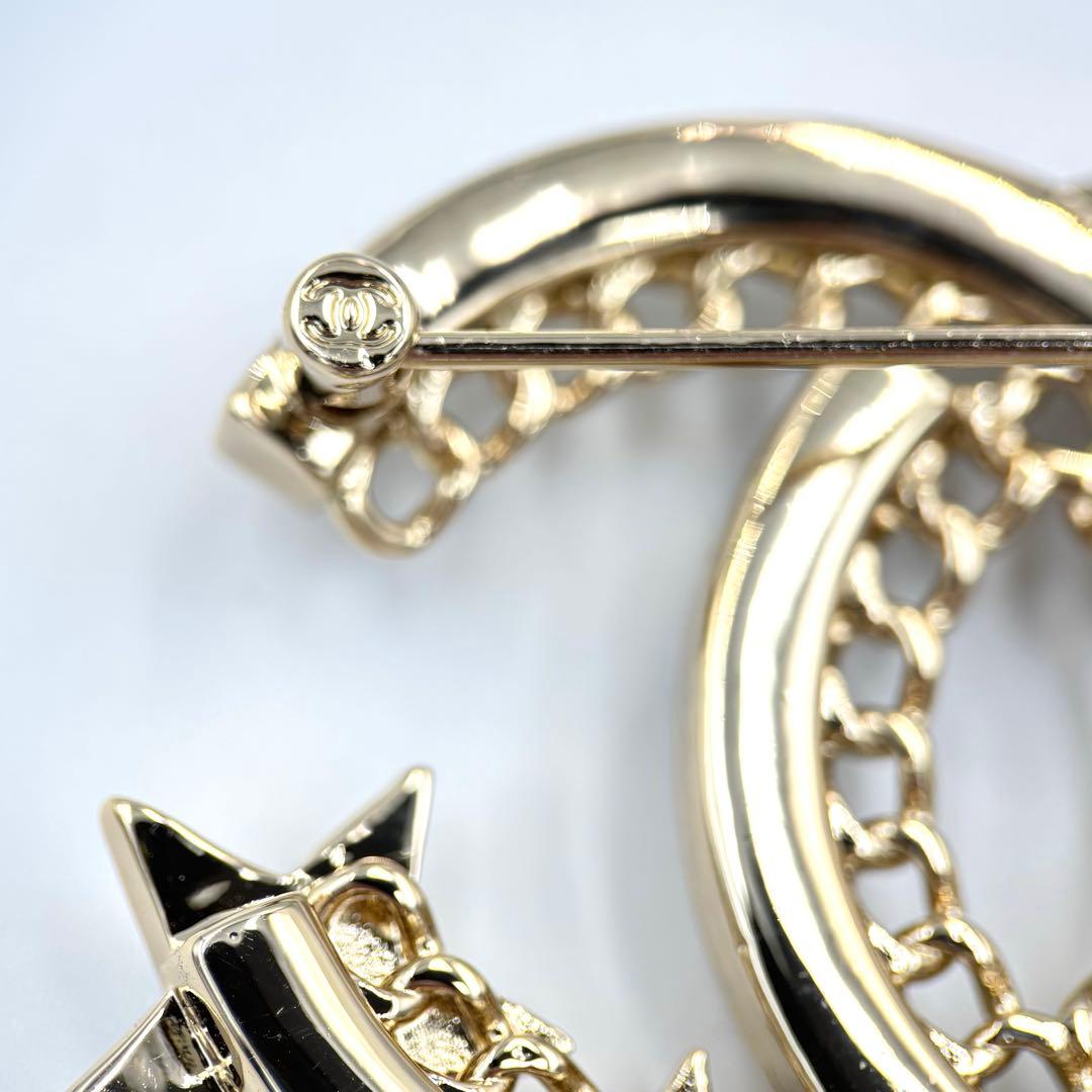 【極美品】シャネル CHANEL ブローチ ココマーク パール ラインストーン