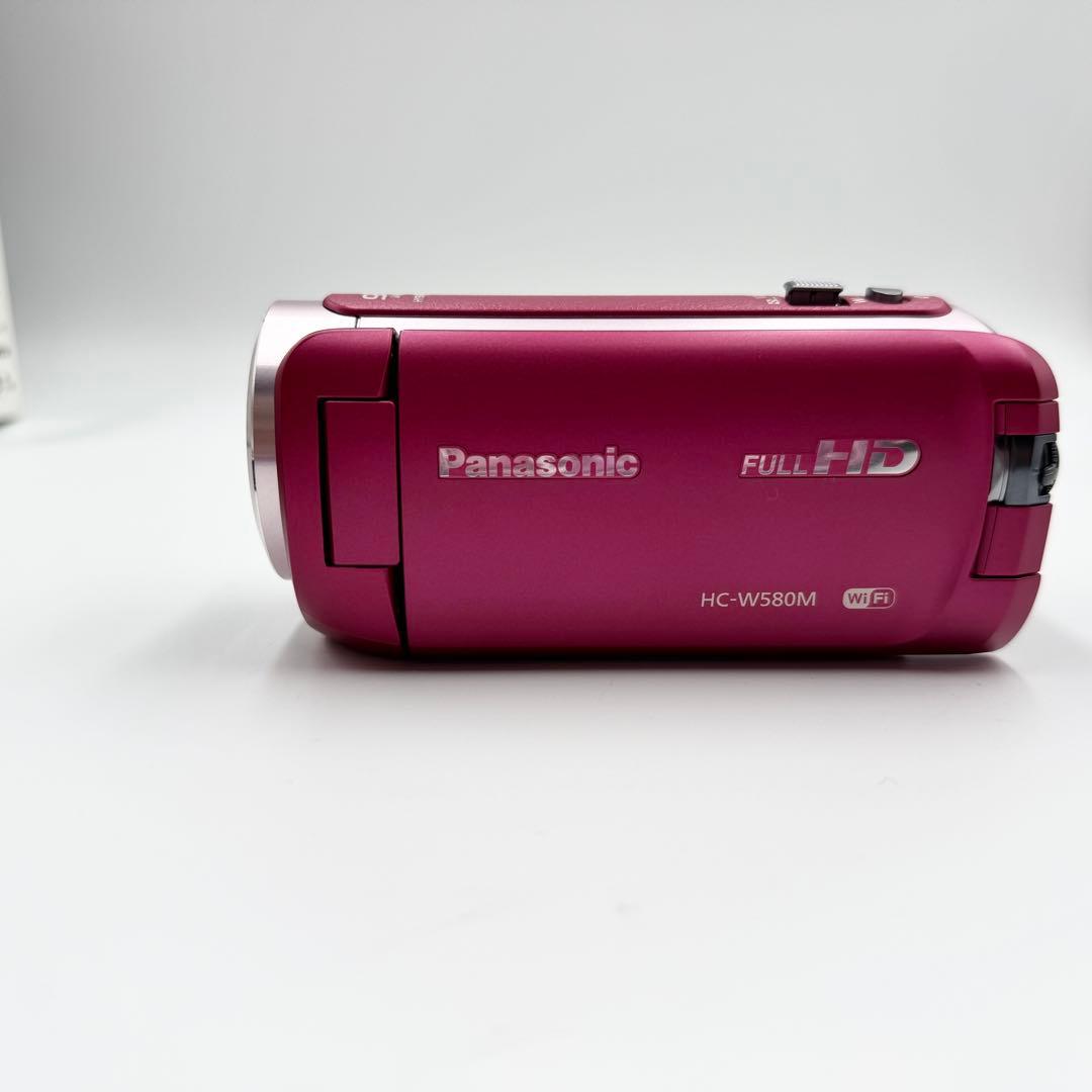 【美品】ピンク　Panasonic HC-W580M ビデオカメラ 本体