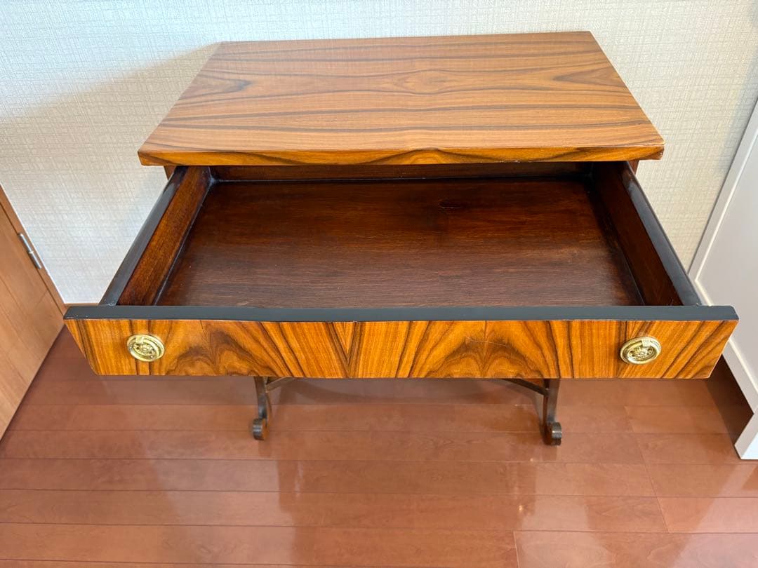 アンティーク　コンソールテーブル　引出し付き