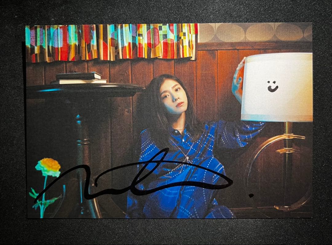 milet 直筆サイン入りポストカード（顔マーク付き）