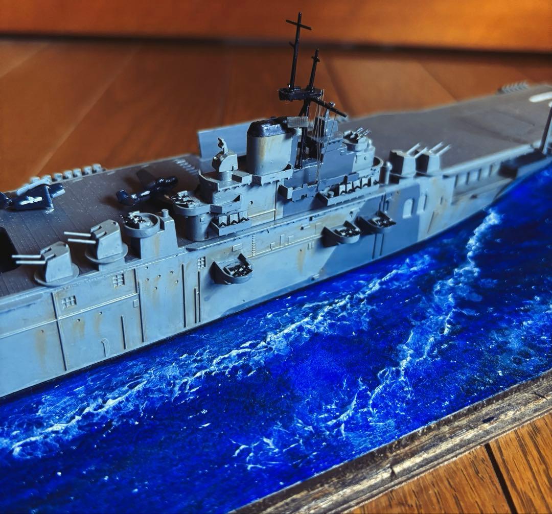 ハンコック 19 アメリカ軍 空母 軍艦モデル ジオラマ 1/700 スケール