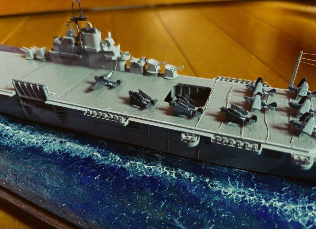 ハンコック 19 アメリカ軍 空母 軍艦モデル ジオラマ 1/700 スケール