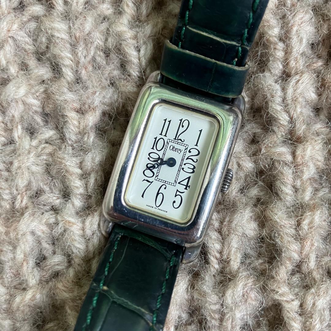 専用　2つセット　オブレイ　メンズ　時計　シルバー　 純正　Obrey 　銀無垢