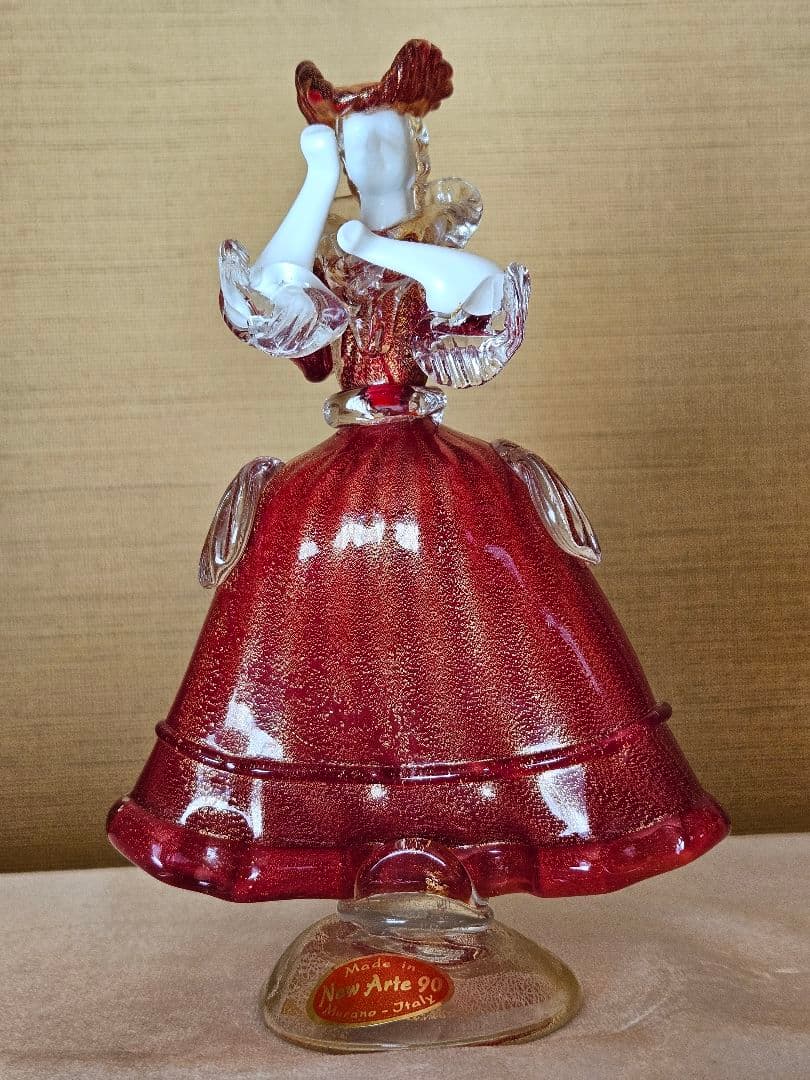 【希少・美品】ベネチアンガラス フィギュリン 人形 ヴェネチアン アンティーク
