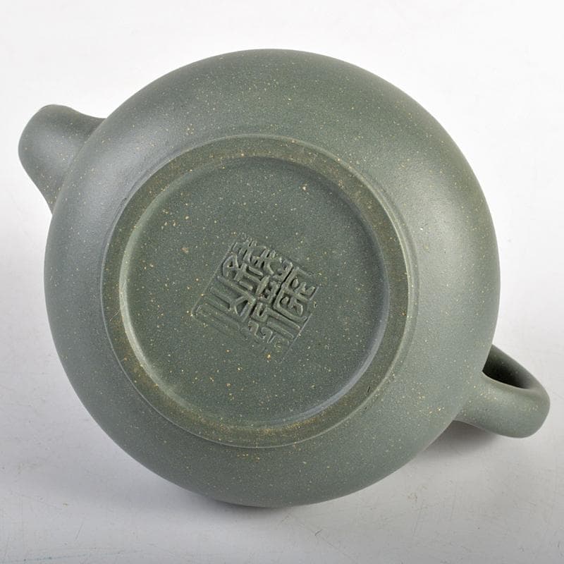 中国　銭菊仙制款　緑泥　神獣摘　急須　茶壷　C　R6159