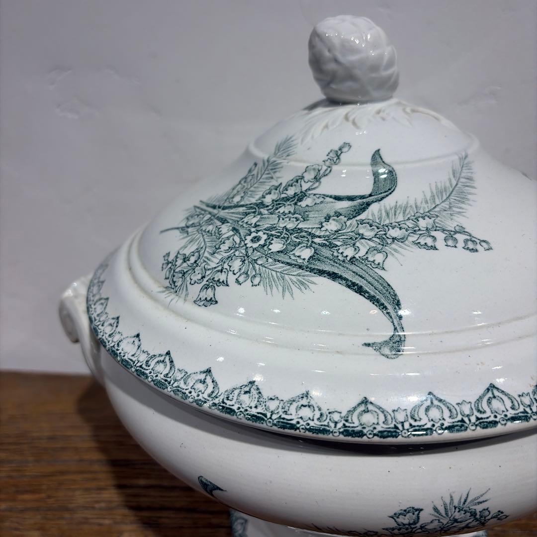 フランスアンティーク　サンタマン　ミュゲ 鈴蘭　ST.AMAND スーピーエール