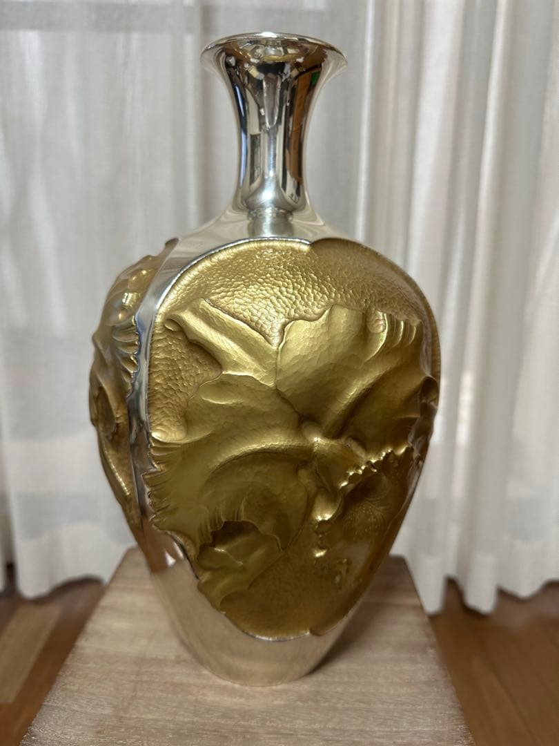 値下げ‼️‼️純銀刻印入り遠藤兆映作花瓶