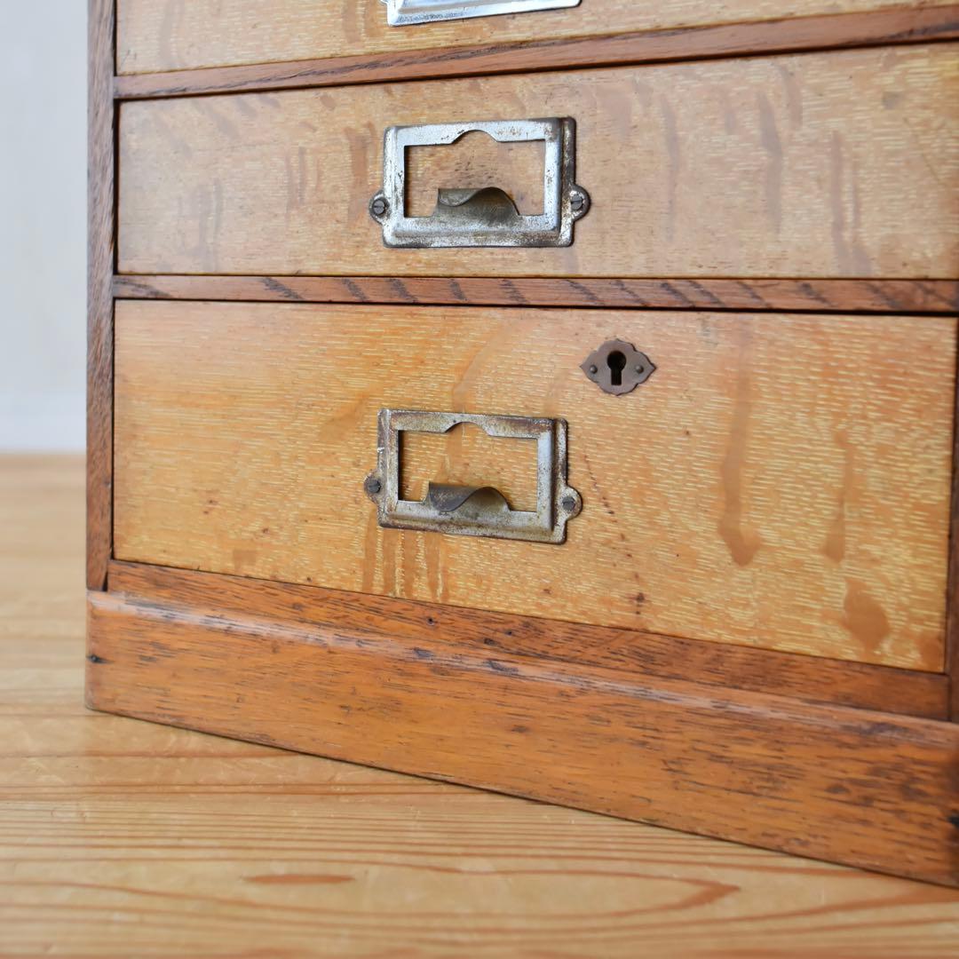 小引き出し　楢　無垢材　Made In Japan