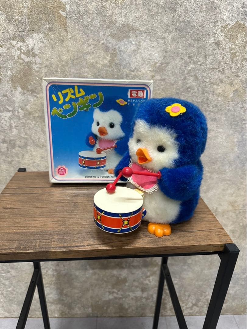リズムペンギン 電動 ぬいぐるみ 昭和レトロ