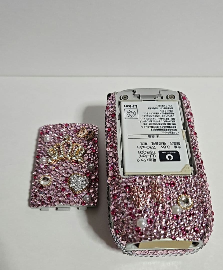 【ハート③】デコ電/平成レトロ/ガラケー/ギャル/GAL/キティ/凸電