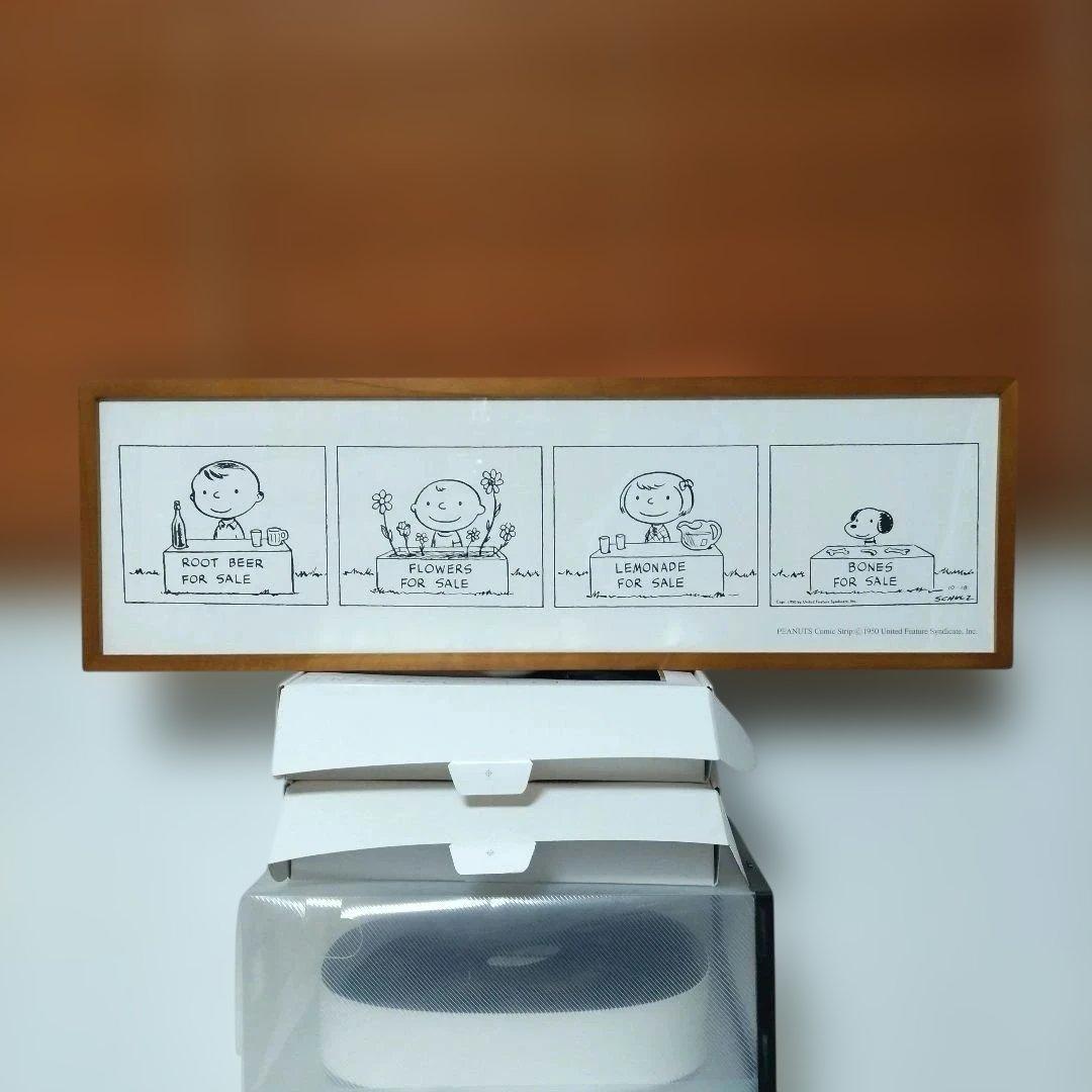 美品☆ピーナッツ☆スヌーピー☆アートフレーム☆1950年代