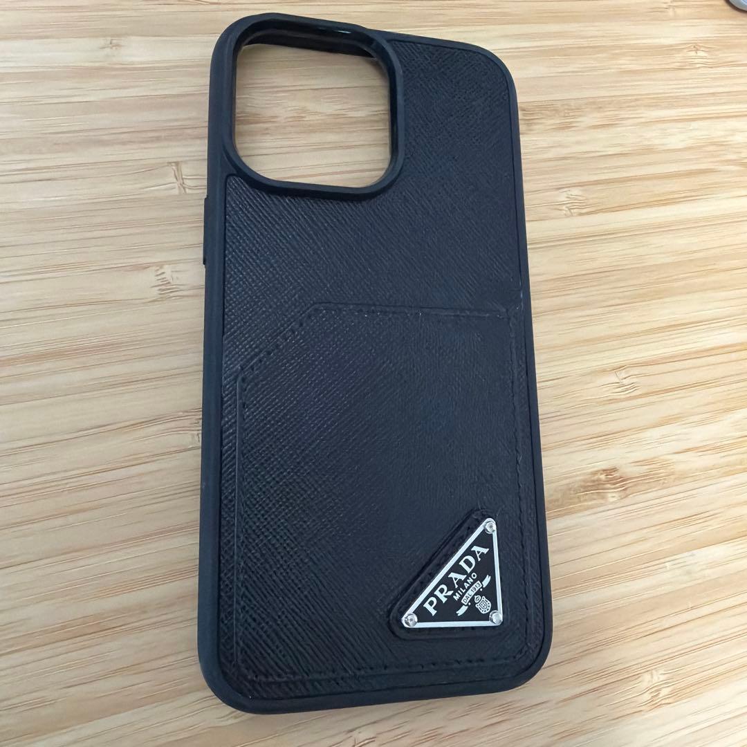 PRADA レザー iPhoneケース ブラック