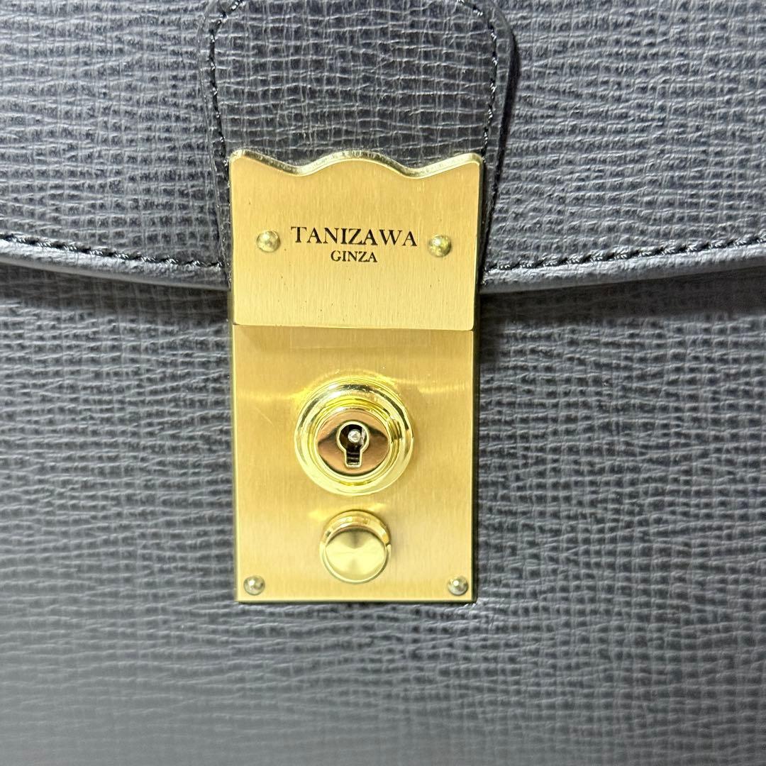 新品未使用✨銀座タニザワ　ブリーフケース　皇室御用達　ダレスバッグ　黒　超希少