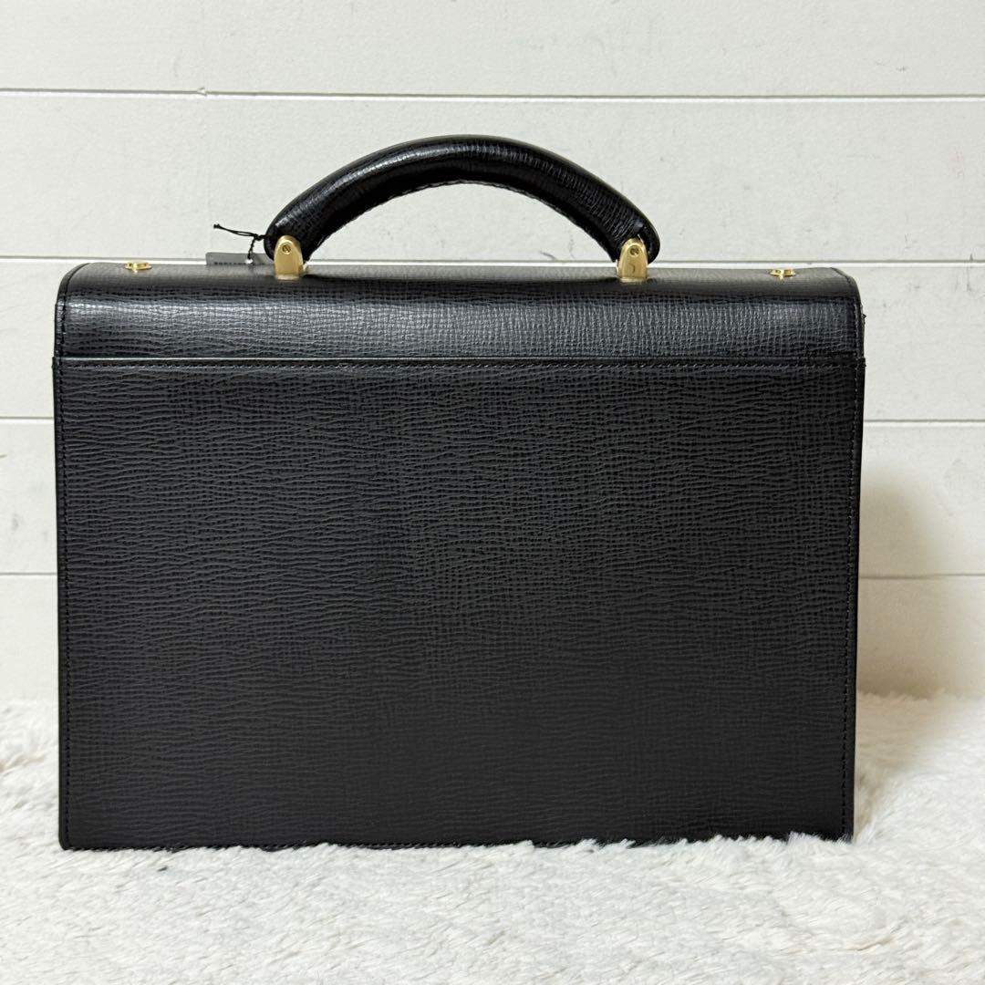 新品未使用✨銀座タニザワ　ブリーフケース　皇室御用達　ダレスバッグ　黒　超希少