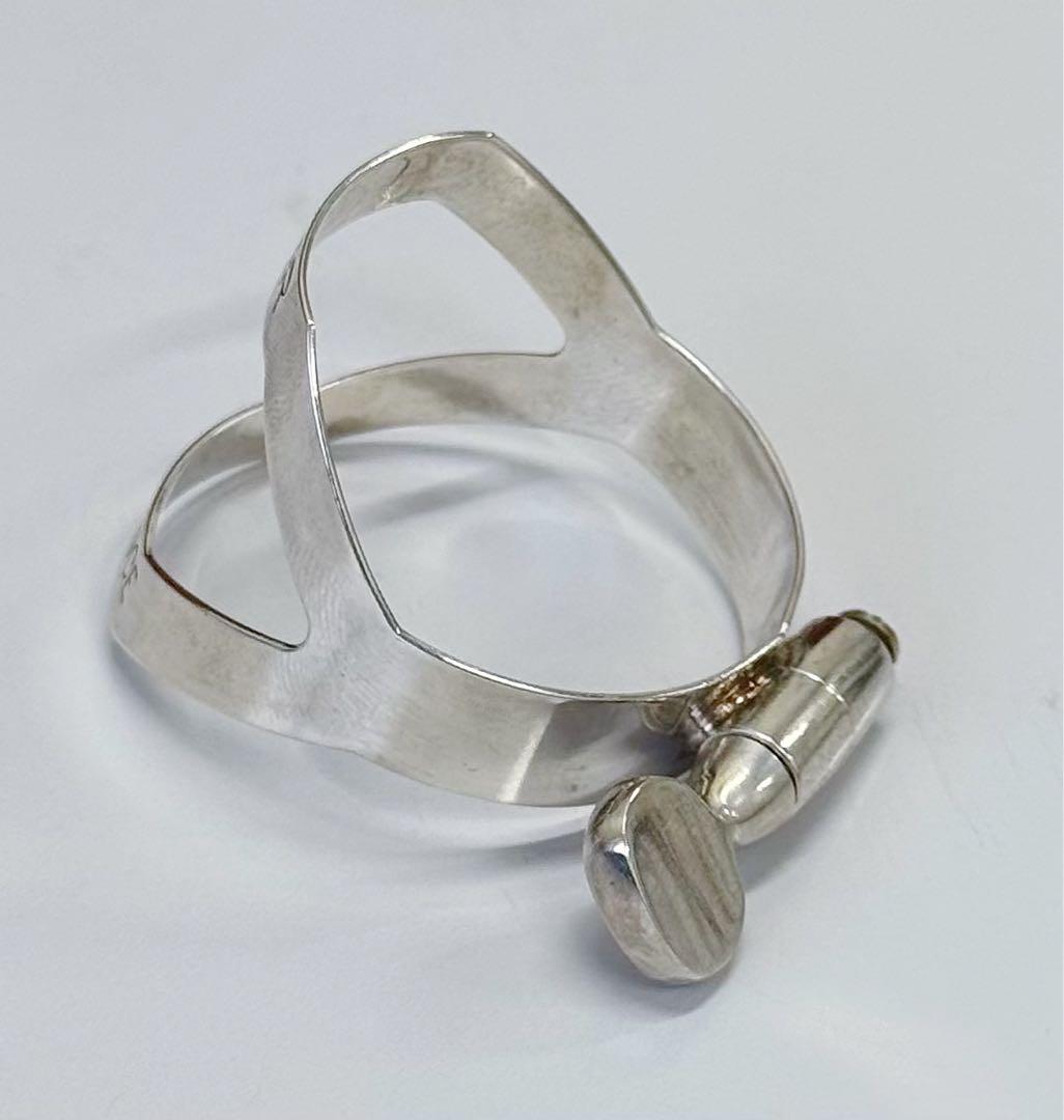 セルマー　テナーサックス用　リガチャー　銀メッキ