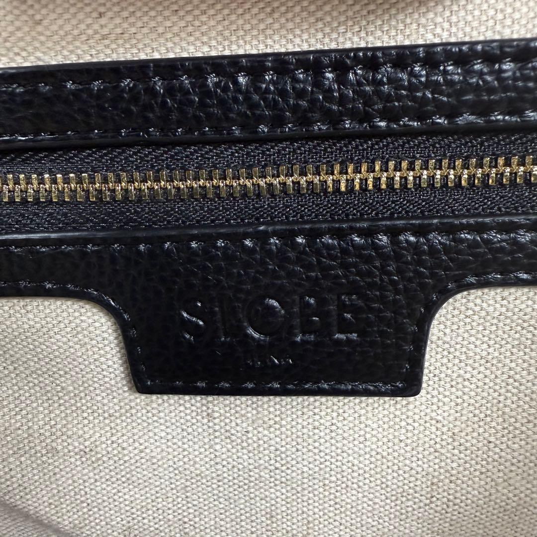 【極美品】スローブイエナ ハンド トートバッグ 底鋲 大容量 A4 2way 黒