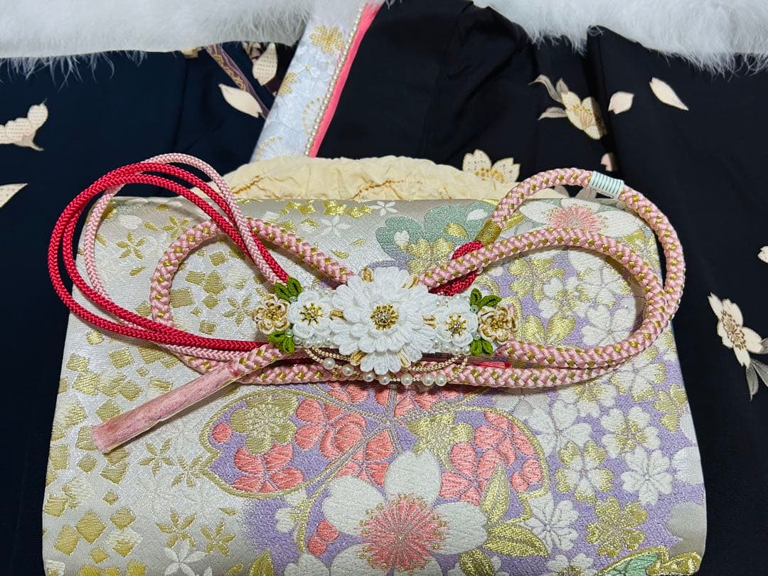 最高級汕頭総刺繍の届いて直ぐお召しになれます お振袖25点フルセット　やまと誂製